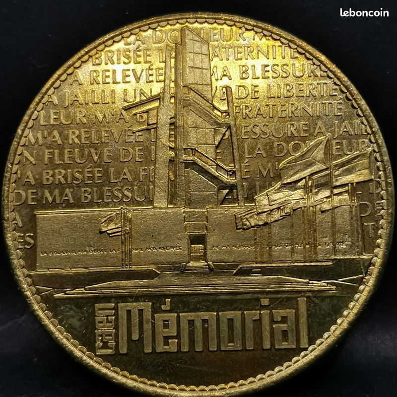 JETON TOURISTIQUE ARTHUS BERTRAND 2007 MEMORIAL DE CAEN / MEDAILLE 34mm (image 1)