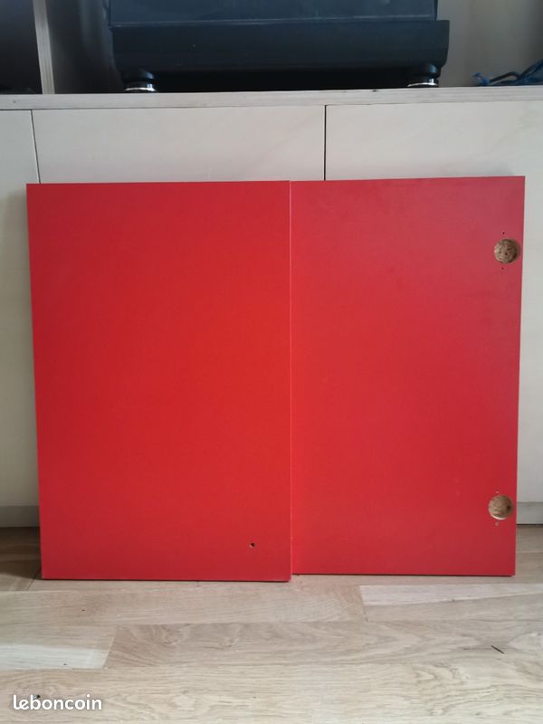 Porte façade rouge cuisine ikea (image 1)
