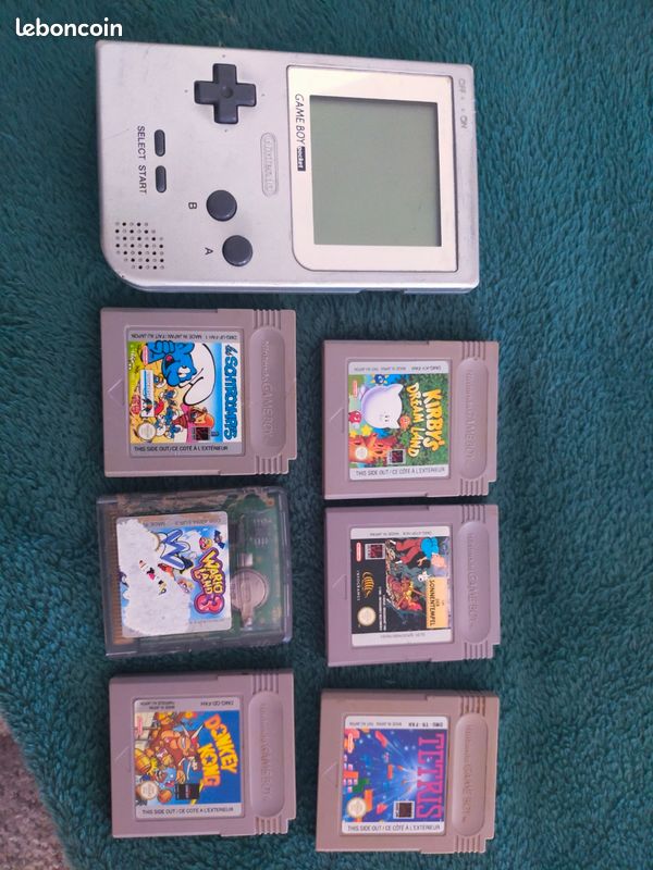 Lot Nintendo Game Boy Pocket + 5 jeux cultes (image 1)