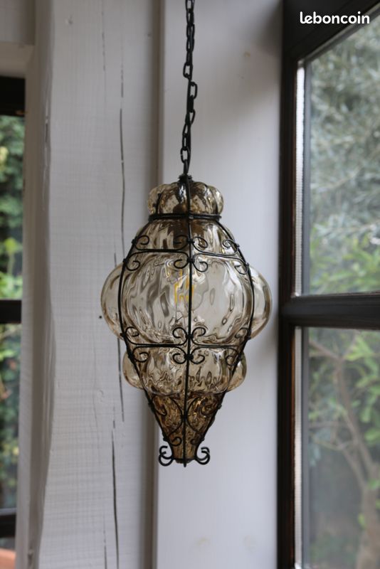 Sautoir Vintage Années 1960 En Verre De Murano - Collier Long Bohème Exceptionnel