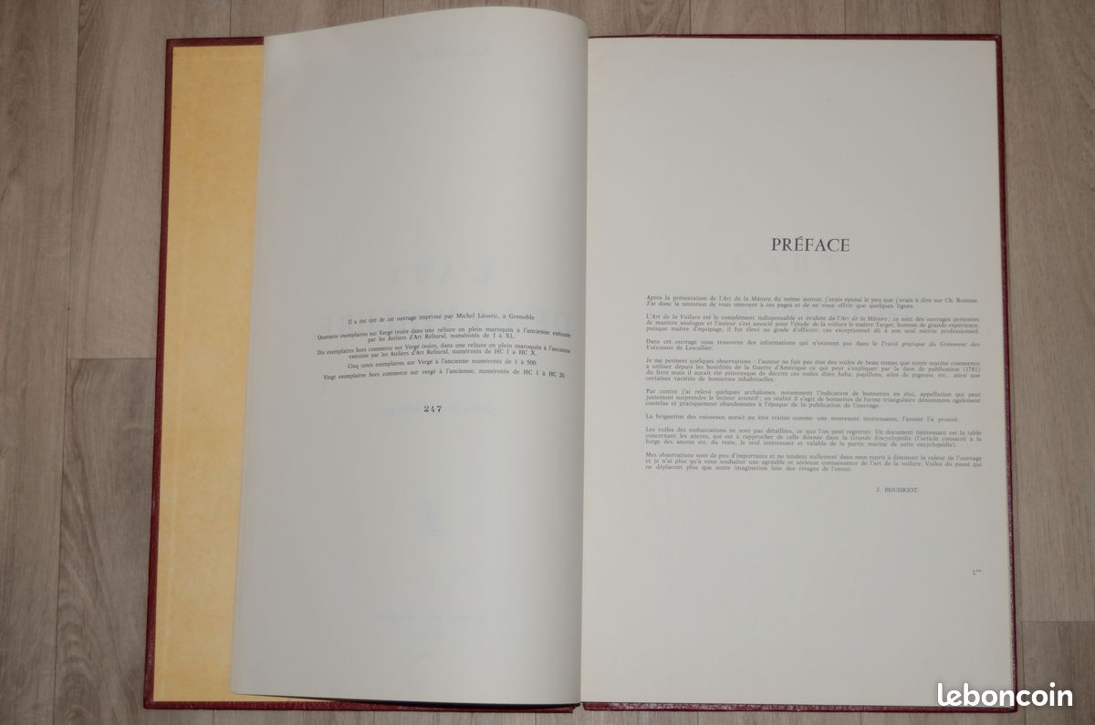 Marine - L'Art de la Voilure - Ch. Romme - Réédition Editions des 4 Seigneurs - Grenoble 1972 (image 4)