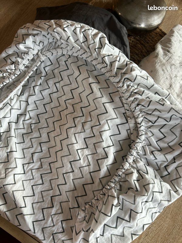 Lot draps housse pour lit cododo (image 2)