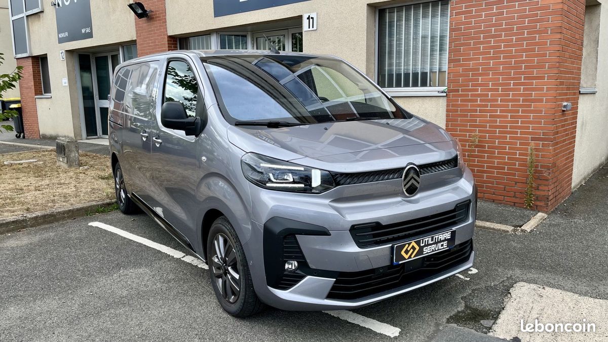 29 990 HT / NOUVEAU CITROEN JUMPY M 2.2 180 cv bva PACK PREMIUM CONNECT + CONFORT GRIS ACIER neuf / tva recuperable (image 1)