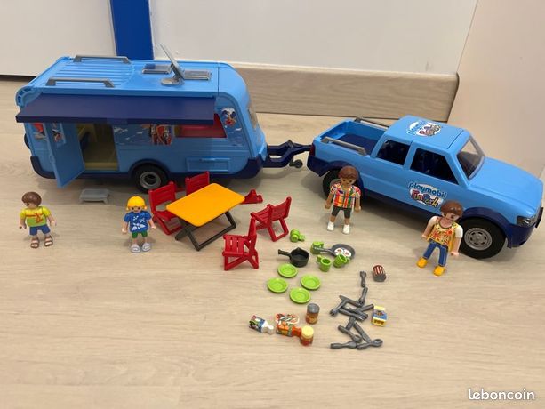 Playmobil Fun Park Playmobil Pickup With Caravan PLAYMOBIL Family