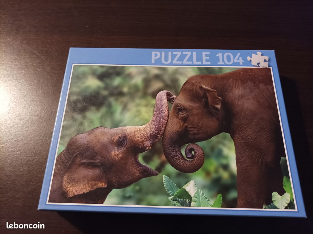 Puzzle - éléphants 104 pièces (image 2)