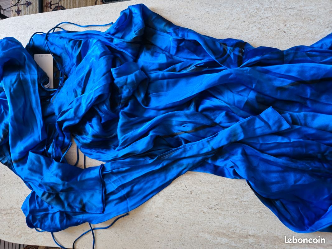Tunique Zara Bleu Marine - Femme Taille M - Coton - Style Marin Manches Mi-longues