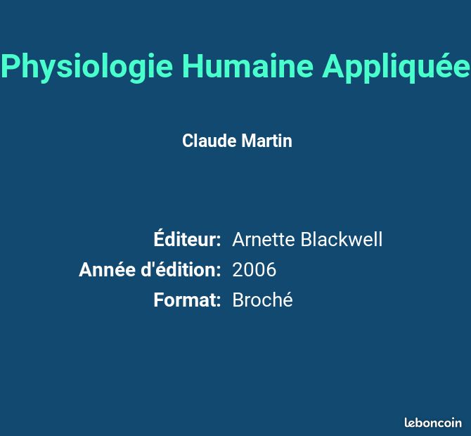 Physiologie Humaine Appliquée - Claude Martin, Bruno Riou, Benoît Vallet et Collectif (image 2)