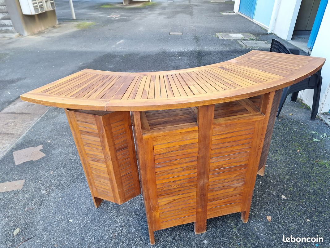 Bar en Teck Marine pliable (image 1)
