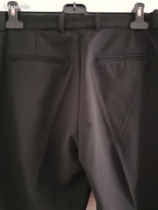 Pantalon Tailleur H&M Noir - Taille 40, 4 Poches, Coupe élégante, Occasion TBE
