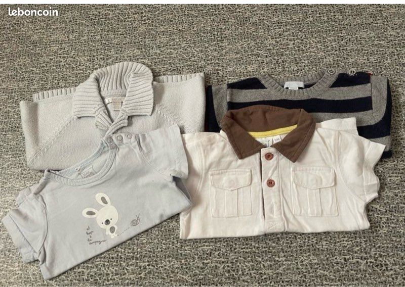 Lot de vêtements bébé 12 mois tbe (image 1)