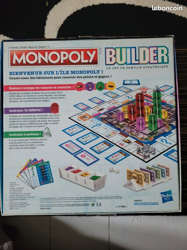 Complet - Monopoly Builder - Hasbro Gaming (image 3)