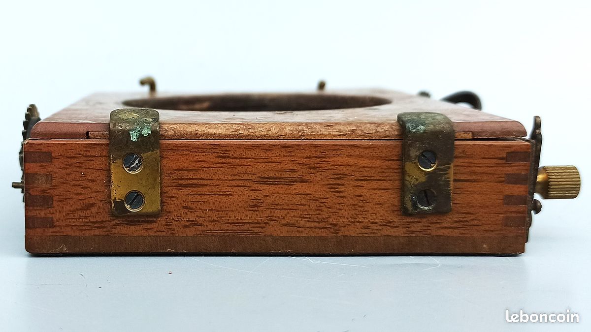 Ancien Obturateur En Bois Pour Appareil Photo – Pièce Détachée Ou Objet à Restaurer