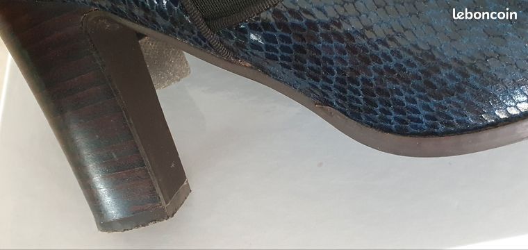 Bottines Femmes Mellow Yellow Taille 38 Bleu En Cuir - Neuves Avec étiquettes