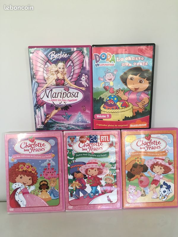 DVD Enfants Charlotte aux Fraises/ DORA/ Barbie (image 1)