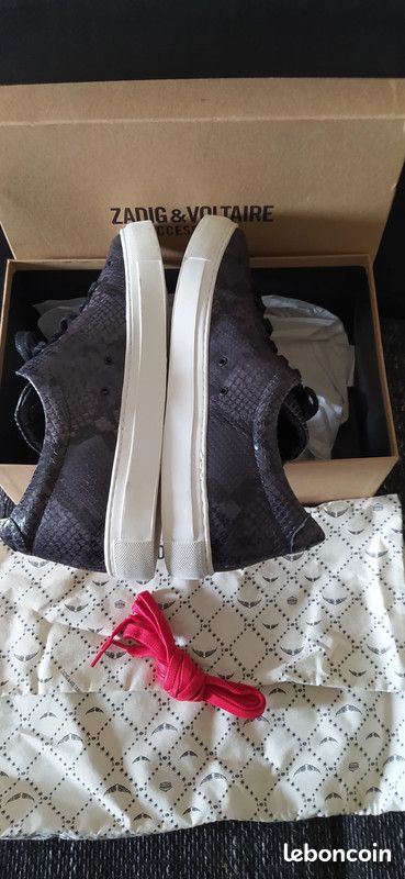 Zadig & Voltaire Baskets Cuir effet reptile Taille 45 (image 7)