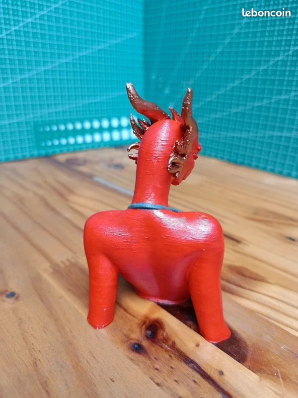 Big Squatting en résine, Figurines de Gardien de Dragon blindé