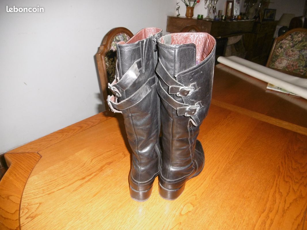 Bottes cuir femme (image 2)