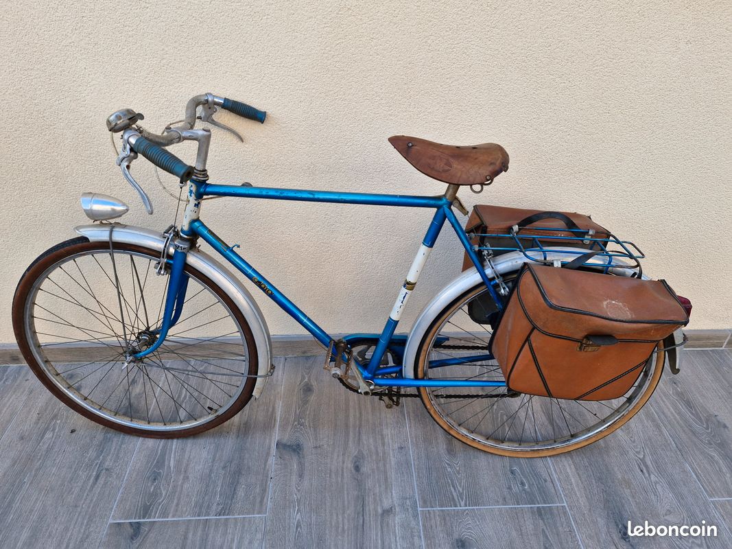 selle cuir vélo terrot alcyon monet goyon 4824
