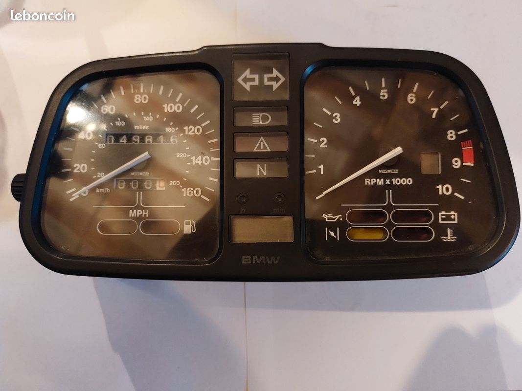 Compteur De Vitesse Et Instruments BMW K100 RS 1983 - Cockpit Complet N60B, Occasion, Allemagne