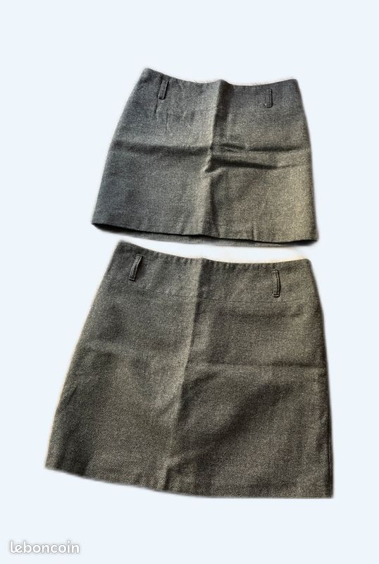 Jupe Camaïeu Bleue Taille 36/38 - Style évasée Au Genou - Coton/élasthanne - Occasion TBE