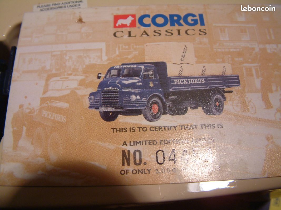 Corgi Classics 1/50 - Camion Pickfords Transporter (années 1960, Moulé Sous Pression, Occasion)