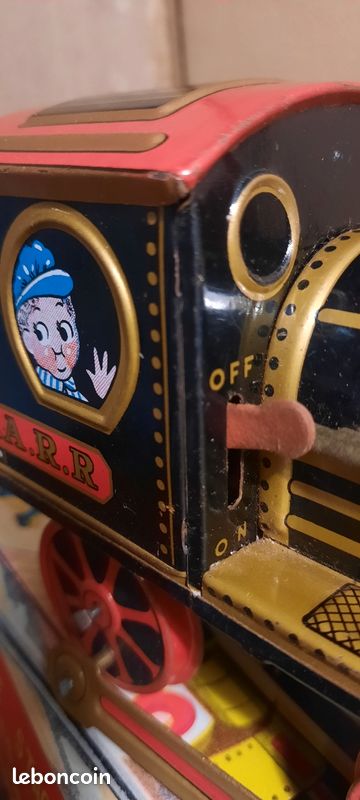 Train Western En Tôle – Jouet Ancien Japonais – Années 50/60 – Made In Japan