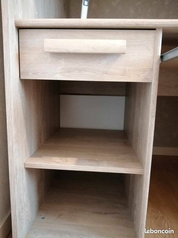 Lit haut bureau penderie intégré (image 3)