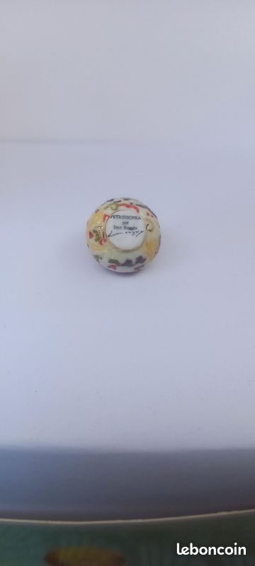 Fève "Vase boule Petrouchka" Longwy (image 3)