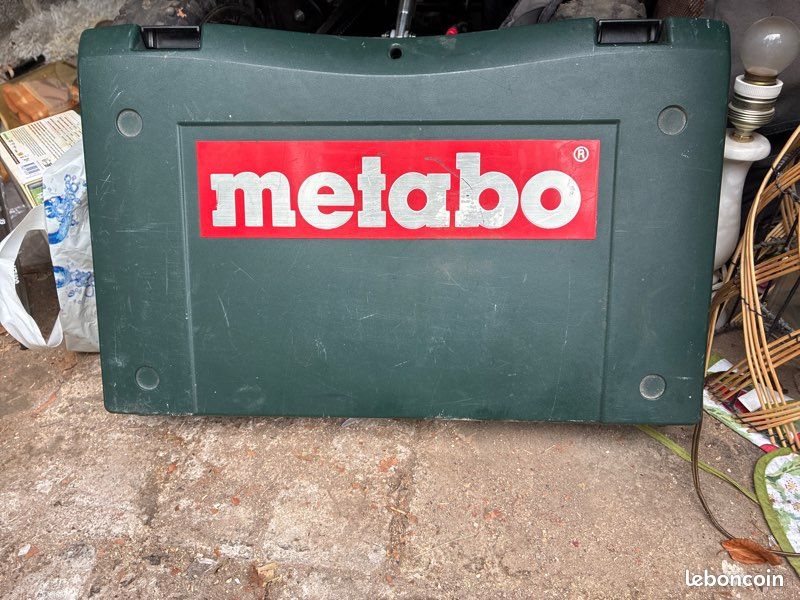 Mallette Métallique Vide Metabo – Pour Perceuse Ou Outil – Boîtier De Transport Rigide (sans Contenu)