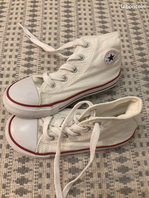 Converse blanche enfant taille 26 Chaussures
