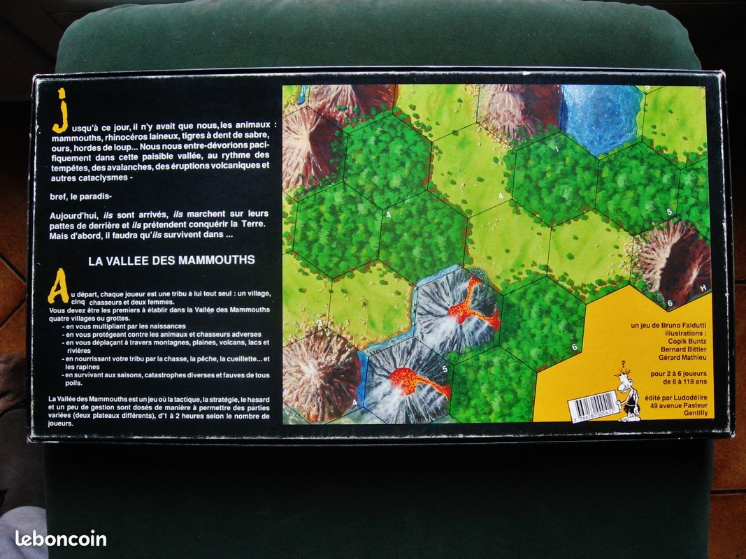 JEU DE SOCIETE LA VALLéE DES MAMMOUTHS / LUDODELIRE 1991 (image 5)