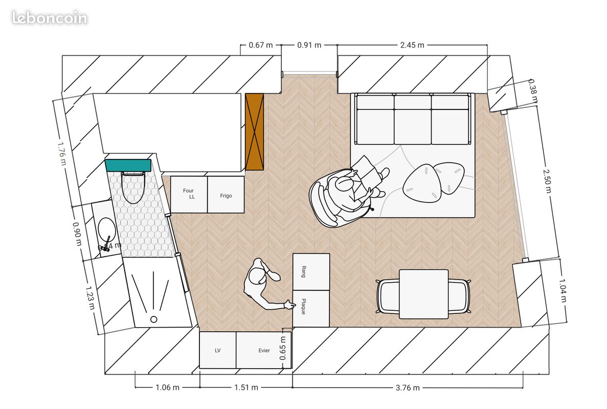 Appartement 1 pièce 25 m² · à Marseillan · 25 m² · 85 000 €
