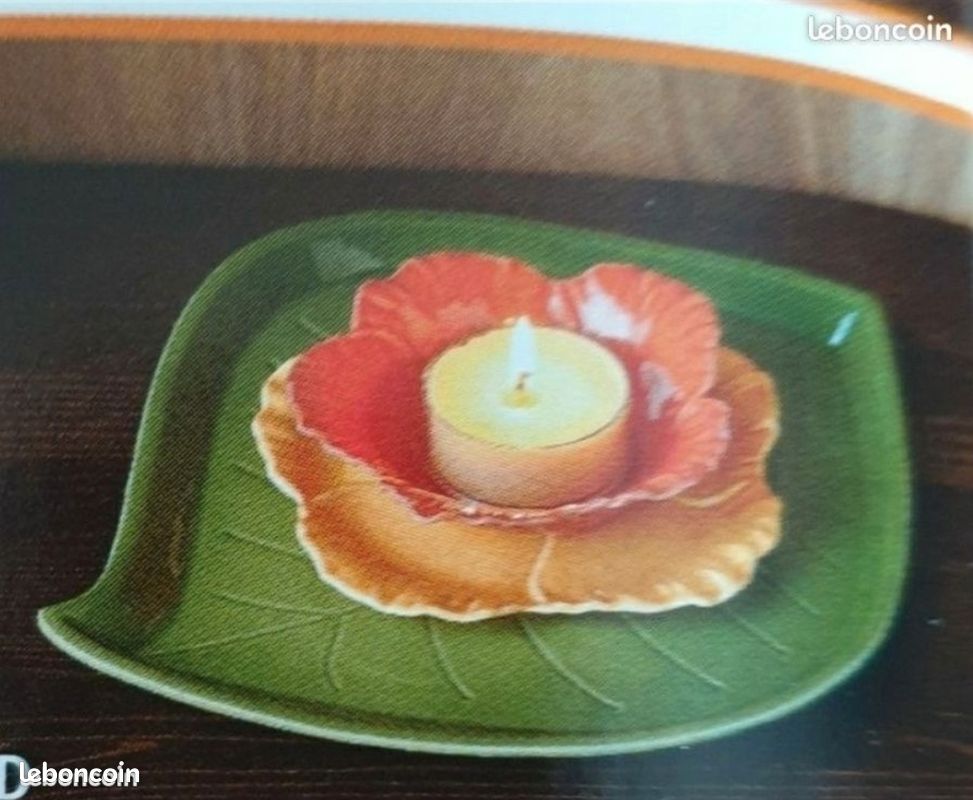 PARTYLITE 2 Porte bougie lampion 3 papillons