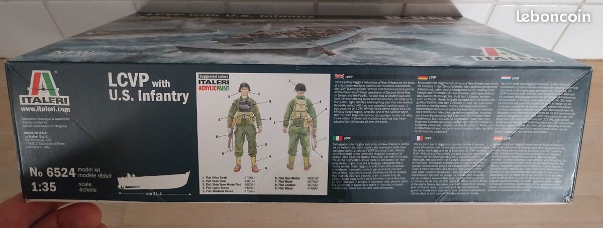 Maquette LCM III Landing craft (péniche de débarquement) 1/35