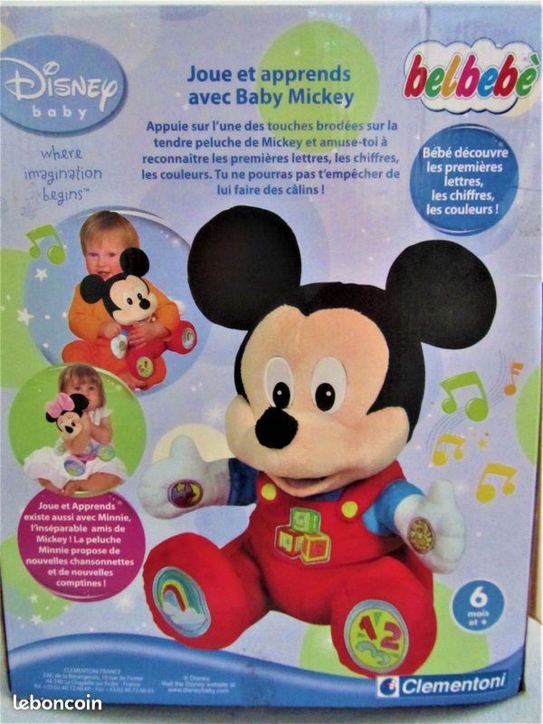 Peluche parlante Baby Mickey TBE 6M+ (image 3)
