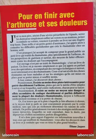 Pour en finir avec l'arthrose et ses douleurs (image 2)