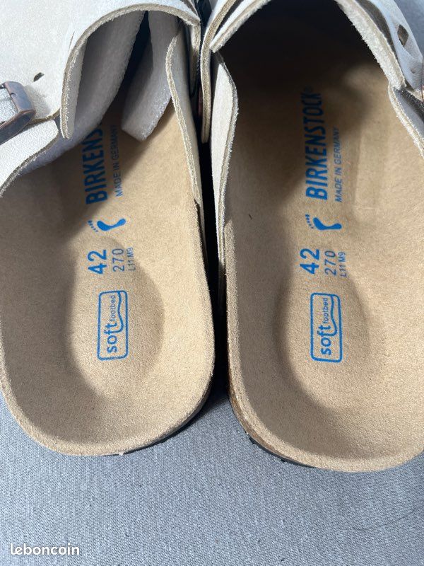 Sabot Birkenstock, Boston, taille 42 beige (image 3)