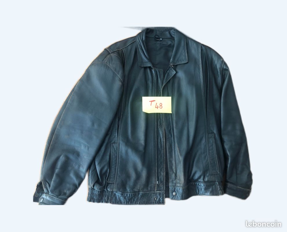 Blouson cuir homme Taille 48 Vêtements