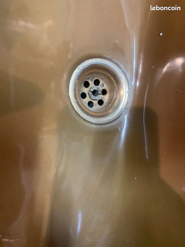 Lavabo coquillage céramique vintage (image 6)