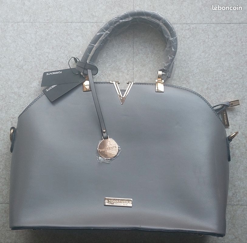 Sac à Main TORRENTE Taille TU - Couleur Grise, Occasion En Très Bon état