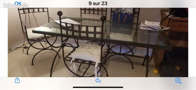 Table fer forgé (image 1)
