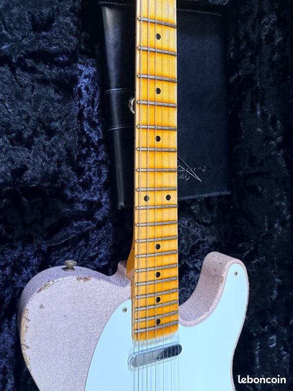 Fender Custom Shop Wildwood 10 – Telecaster 1955 Heavy Relic – Shell Pink Sparkle (image 9)