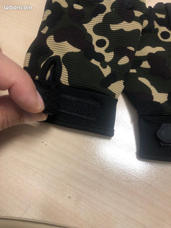 Gants Demi-Doigt militaire, camouflage tactique , armée NEUF (image 5)