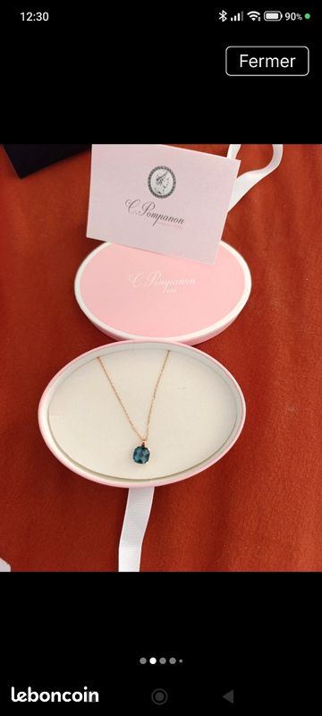Collier Fille Nutmeg 9-10 Ans Bleu à Pois - Viscose Boutonné - Occasion Très Bon état