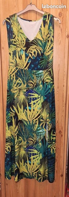 Magnifique Robe d'été Taille 40/ Motifs floraux/Jungle (image 2)