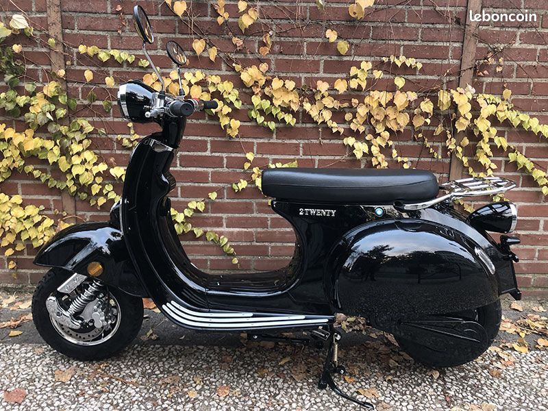 2Twenty Scooter électrique 50cc rétro - Sans permis Batterie amovible