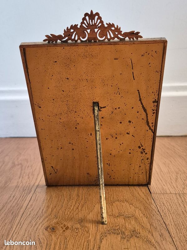 Cadre Photo Ancien En Laiton/bronze - 12x12 Cm - REF95318 - Occasion
