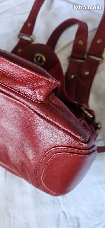Sac à main cuir rouge marque Catwalk (image 6)
