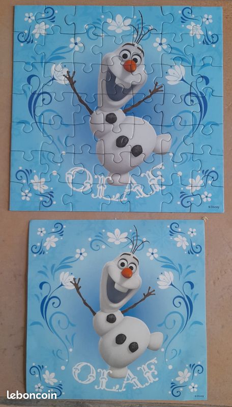 Puzzle Ravensburger _ La reine des neiges _ Elsa, Anna et Olaf _ 3 puzzles complet de 49 pièces (image 8)