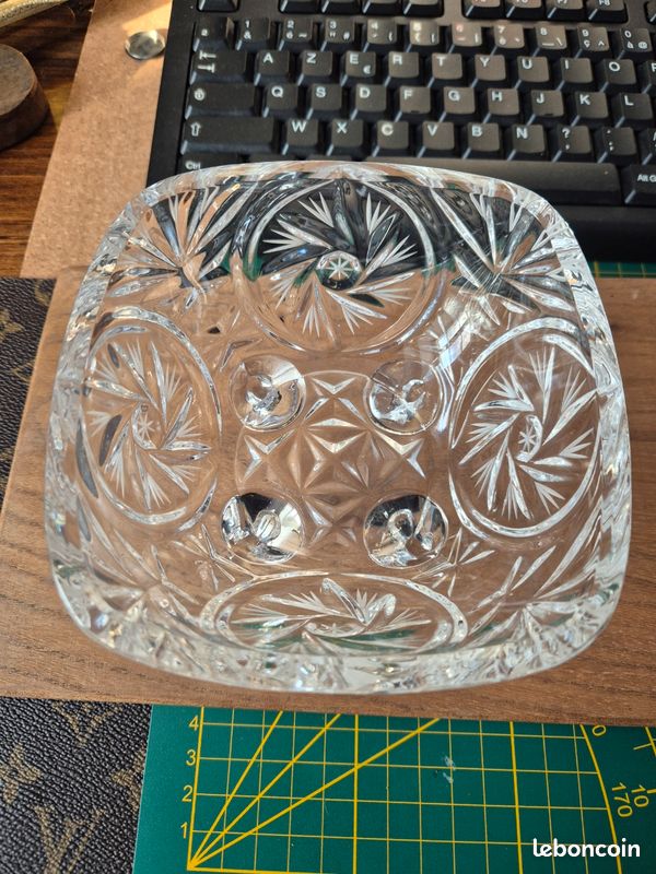 Bonbonnière vide poche en cristal (image 2)